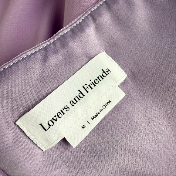 Lovers & Friends Lazo One Shoulder Dress Lilac Purple Sz M - Picture 11 of 13